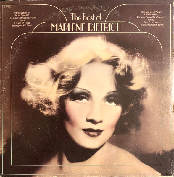 The Best Of Marlene Dietrich by Marlene Dietrich