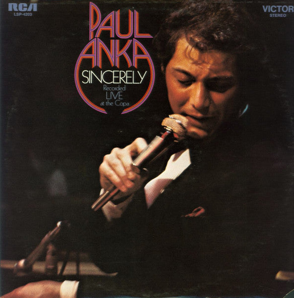 Sincerely - Recorded Live At The Copa by Paul Anka