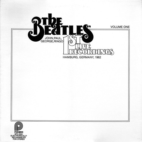 1st Live Recordings (Volume One) by The Beatles