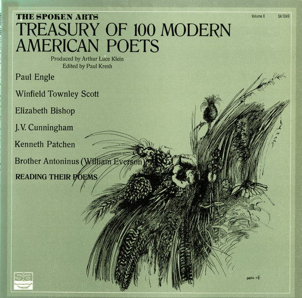The Spoken Arts Treasury Of 100 Modern American Poets: Volume X by Various