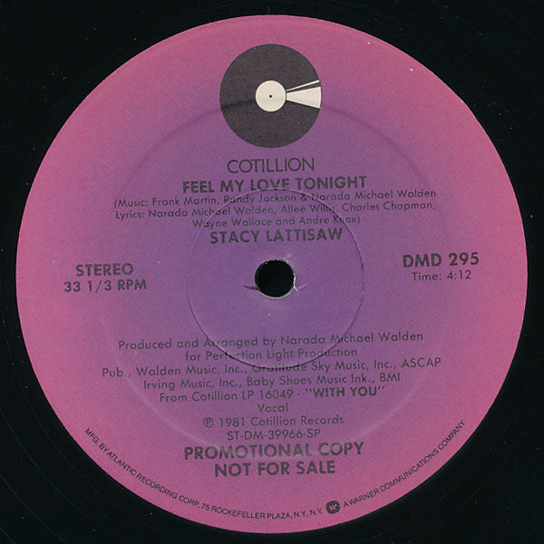 Feel My Love Tonight by Stacy Lattisaw