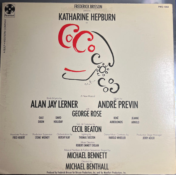 Coco - The Original Broadway Cast Recording by Katharine Hepburn