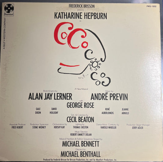 Coco - The Original Broadway Cast Recording by Katharine Hepburn