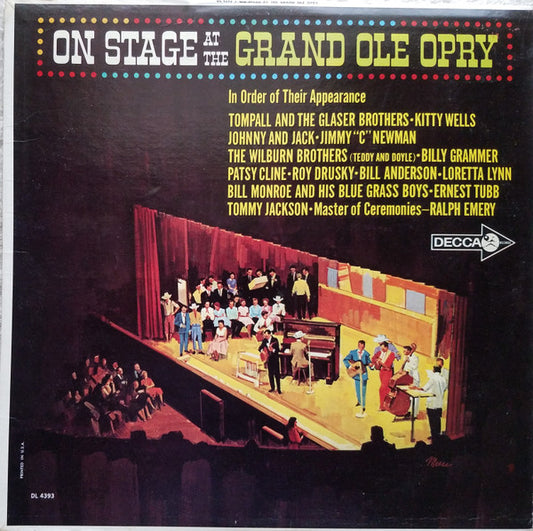 On Stage At The Grand Ole Opry by Various
