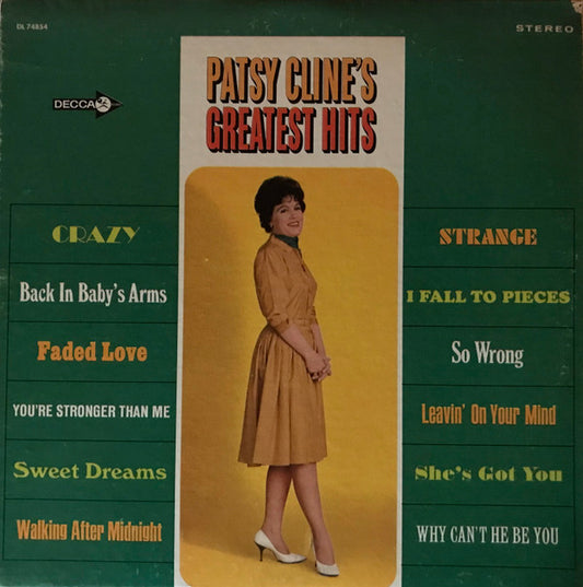 Patsy Cline's Greatest Hits by Patsy Cline
