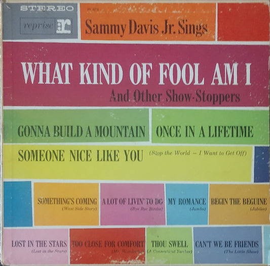 Sammy Davis Jr Sings What Kind Of Fool Am I (And Other Show-Stoppers) by Sammy Davis Jr.
