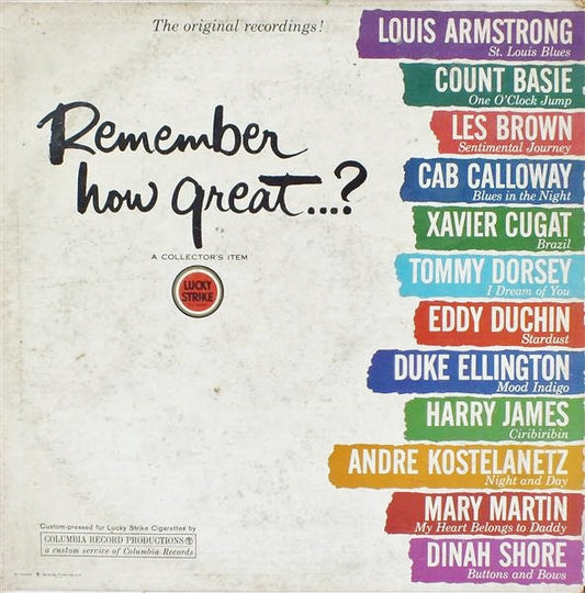 Remember How Great...? by Various