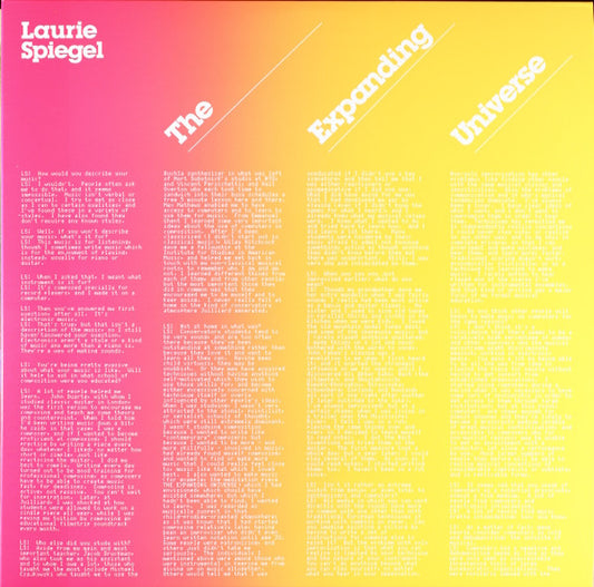 The Expanding Universe by Laurie Spiegel