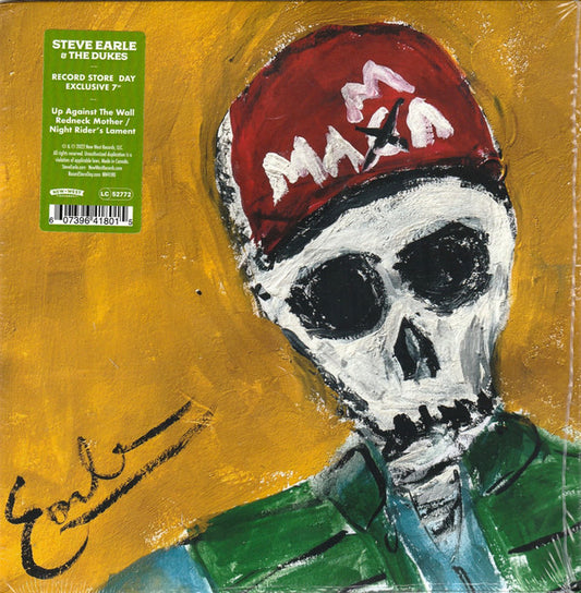 Up Against The Wall Redneck Mother / Night Rider's Lament by Steve Earle & The Dukes